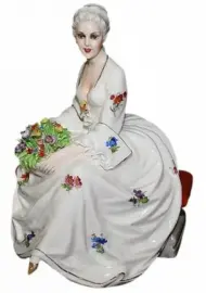 Статуэтка "Дама с букетом" Статуэтка "Дама с букетом"