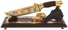 Нож на подставке "Медведь"