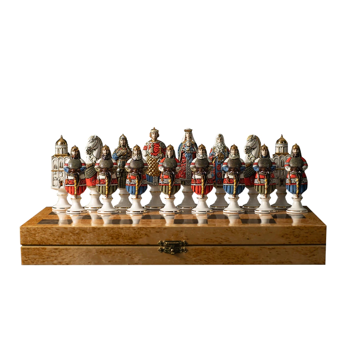 Collectible porcelain chess "Alexander Nevsky"