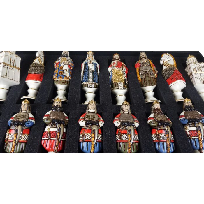 Collectible porcelain chess "Alexander Nevsky"