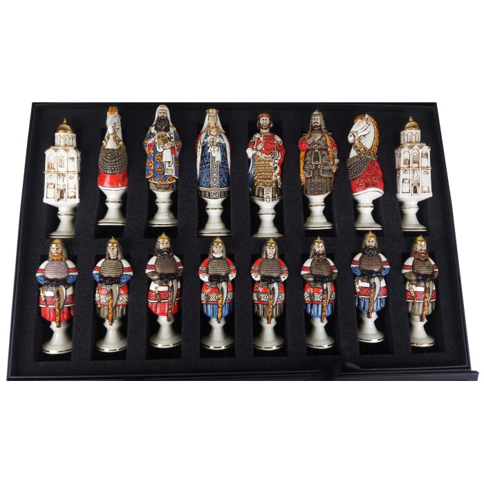 Collectible porcelain chess "Alexander Nevsky"