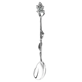 Серебряный чайный набор "Виноград": ложка, чашка