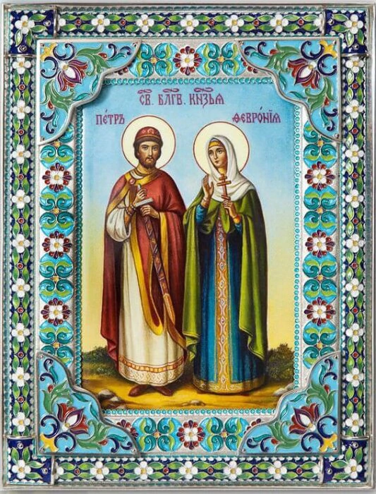 Icon "Saints Peter and Fevronia"
