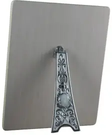 Икона с перламутром "Спаситель" в белой раме с орнаментом