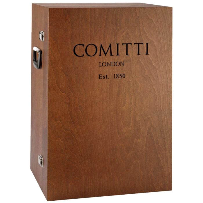 Desktop clock "Comitti The Navigator" Black Chrome