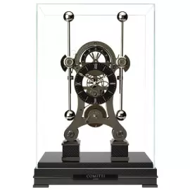 Desktop clock "Comitti The Navigator" Black Chrome