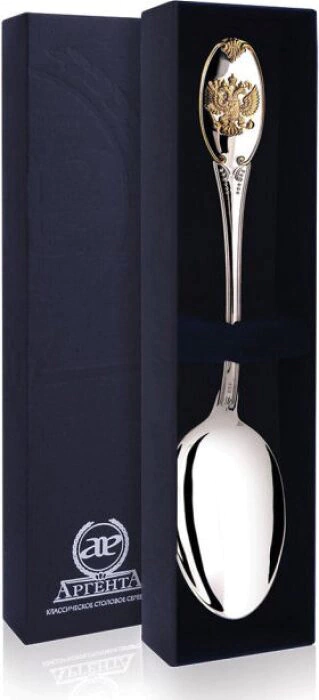 Silver tablespoon "Unity" with gold plating