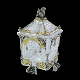 Сахарница серебряная "Белочка" Сахарница серебряная "Белочка"