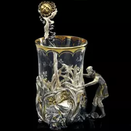 Подстаканник из серебра "Иван-царевич"