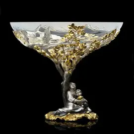 Ваза серебряная "Гуси-Лебеди" Ваза серебряная "Гуси-Лебеди"