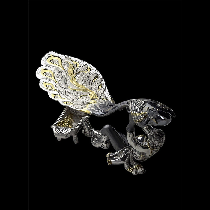 Silver Firebird Cake Set