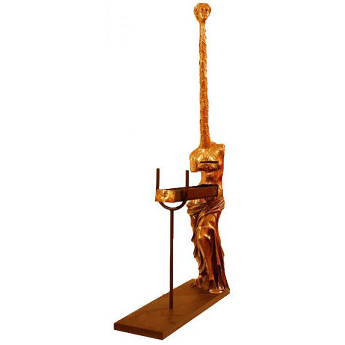 Bronze sculpture "Giraffe Woman"