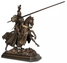 The author's bronze sculpture "Knight at the tournament"