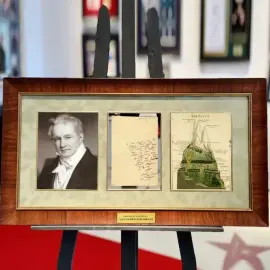 Собственноручное письмо с автографом ученого-географа Александра Фон Гумбольдта Собственноручное письмо с автографом ученого-географа Александра Фон Гумбольдта