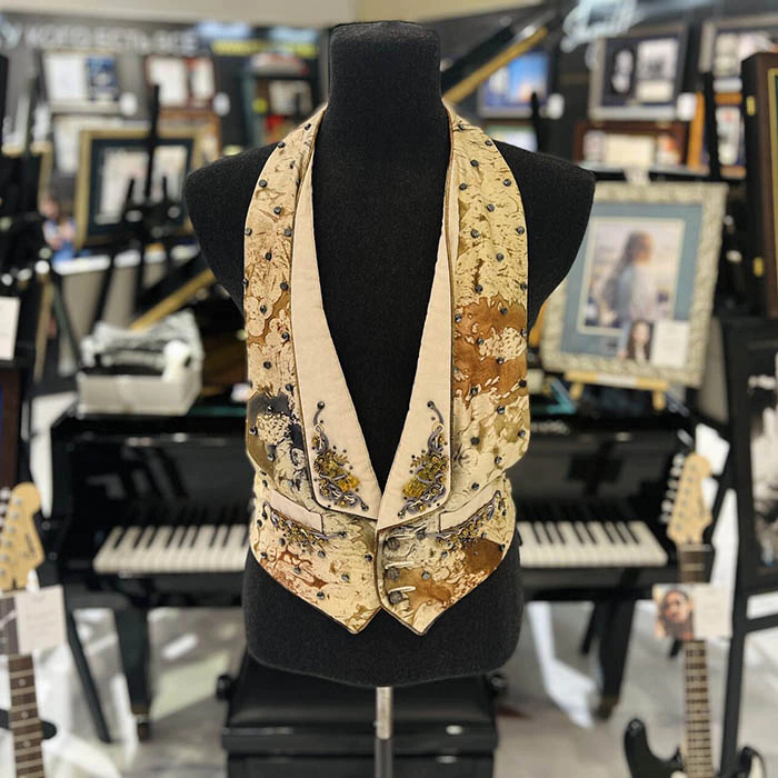 A vest from singer Elton John's personal wardrobe
