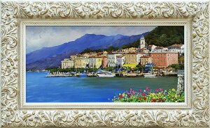 Painting "Mediterranean town" by lannicelli