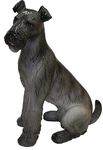 The statuette "Schnauzer" is dark gray