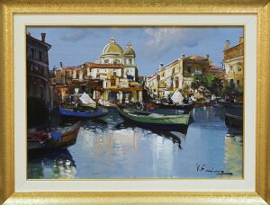 The painting "Venetian Pier"