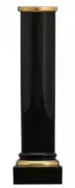 Колонна "ELIDE" чёрного цвета с золотой отделкой