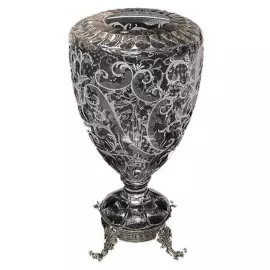 Ваза прозрачная "Узоры"