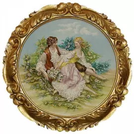 The bas-relief "On the meadow" is round