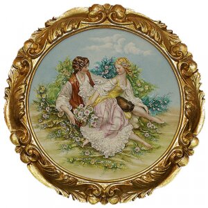 The bas-relief "On the meadow" is round
