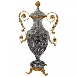 Амфора хрустальная с крышкой