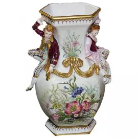 Drezda porcelain vase
