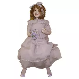 Collectible porcelain doll "Charlotte"