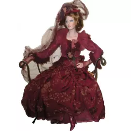 Collectible porcelain doll "Titian"