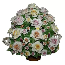 Decorative composition in the basket "Roses"