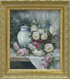 Картина маслом в раме, автор Zina