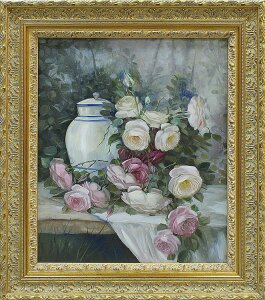 Oil painting in a frame, by Zina
