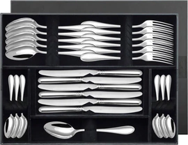 Silver-plated "Drop forged" cutlery set (24 items)
