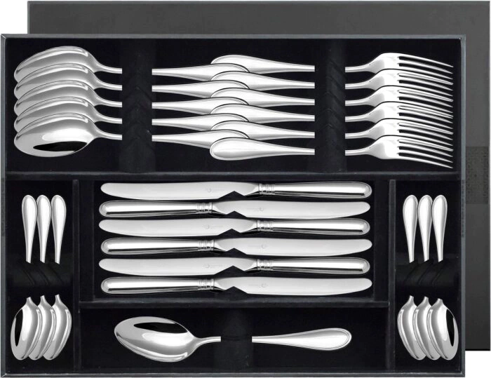 Silver-plated "Drop forged" cutlery set (24 items)