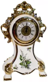 Часы белые с ландышами