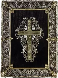 Икона с художественным литьём "Господь Вседержитель" малая