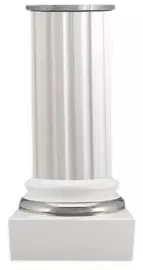Колонна "ELIDE" белая с платиновой отделкой