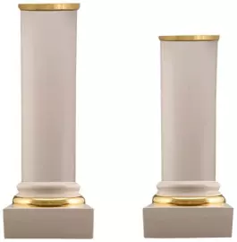 Колонна "ELIDE" рифлёная с золотой отделкой