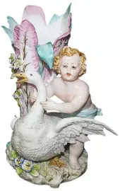 Statuette "On the pond" (a boy with a goose)