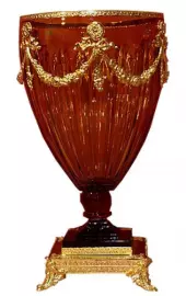  Ваза "Янтарная" из хрусталя