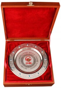 Тарель корпоративная подарочная (350 мм)