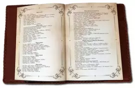 Ежедневник в стиле XIX века с расписанной гравюрой ручной работы, формат А5