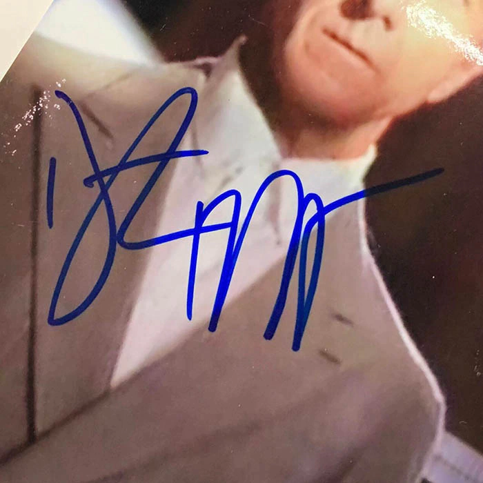 Autographed photo of actors Dustin Hoffman and Tom Cruise