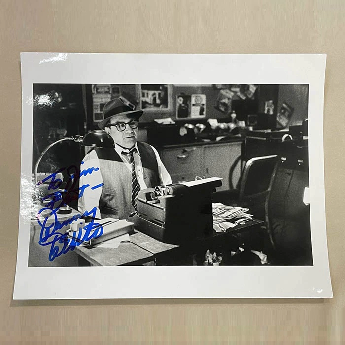 An autographed photo of actor Danny DeVito