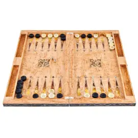 Нарды из карельской березы и янтаря "Жемчужина востока" коллекции "Ориент" Нарды из карельской березы и янтаря "Жемчужина востока" коллекции "Ориент"