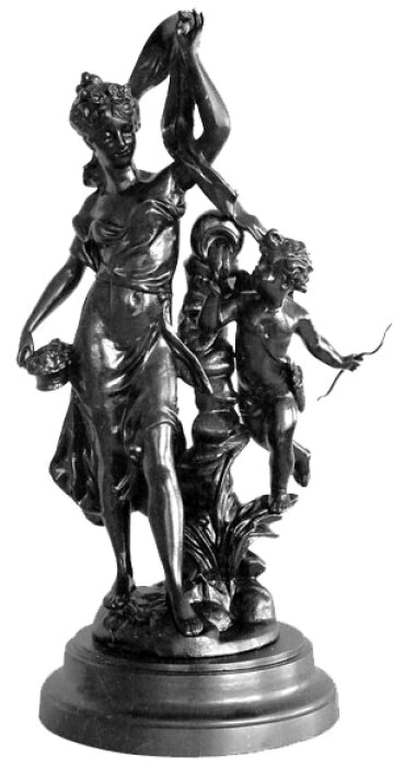 Sculpture "Spring with Cupid" (cast iron)