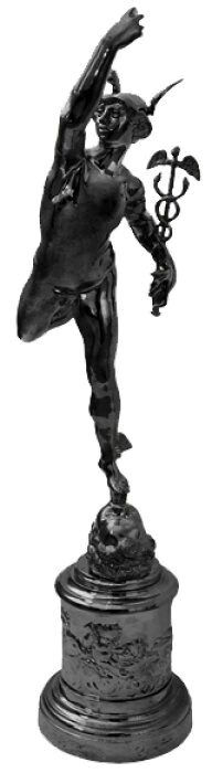 Sculpture "Mercury" (cast iron)