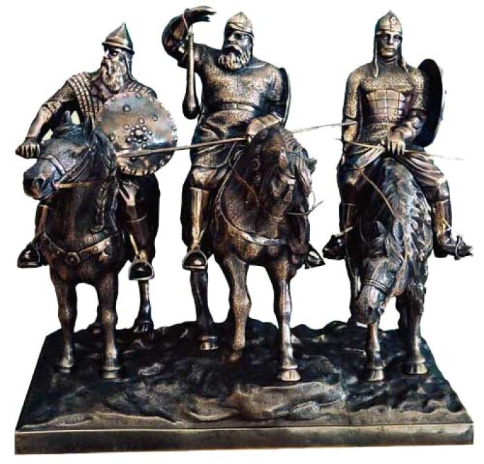 Sculpture "Three Heroes" (bronze)