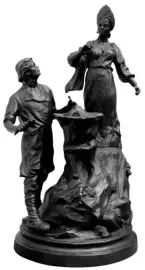 Скульптура "Хозяйка медной горы" чугун